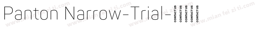 Panton Narrow-Trial字体转换